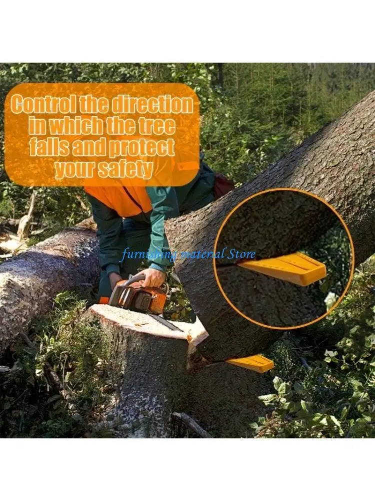 

Y5GD 3Pcs Tree Felling Wedges Chainsaw Wedges Tree Cutting Equipment for Safe Tree Cutting Tree Felling Wedges For Tree Cutter