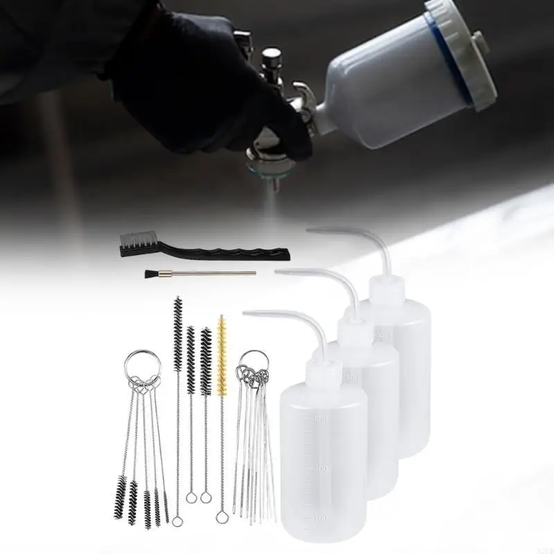 

Professional 24Pieces Cleaning Set Accessory for Sprayer and Airbrushes N2UD