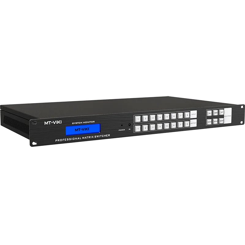 Conmutador de matriz 4K 8x8 2U ADI Conmutador de matriz de 8 entradas y 8 salidas, disponible para 4x4 8x8 16x16 36x36