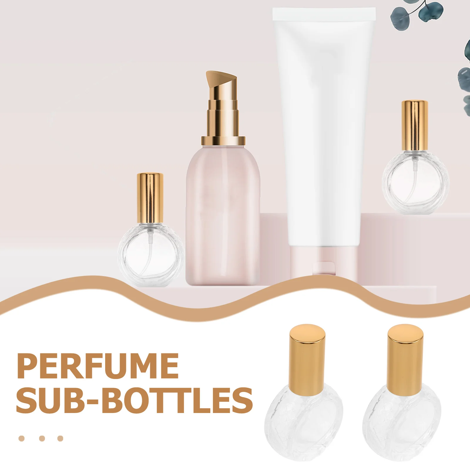 10 Uds botella de Perfume de vidrio atomizador de viaje recargable botellas de Spray con tapa de aluminio Mini botella de Spray vacía para fragancia