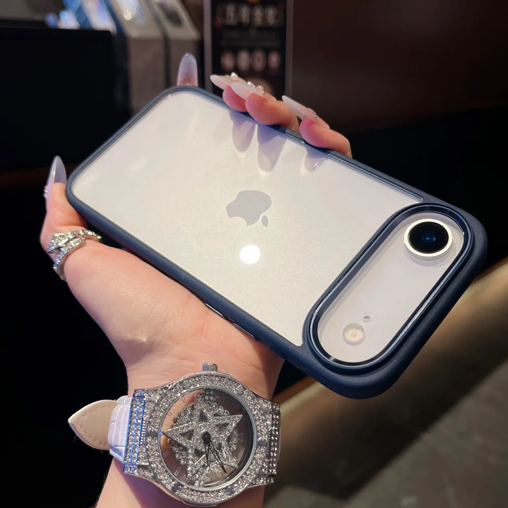 Stoßfeste Transparente Acryl-Handyhülle für iPhone 18 17 Air 16 Pro Max Plus Kristallklare Hybrid-Schutzhülle mit Hartschale – Detail 8
