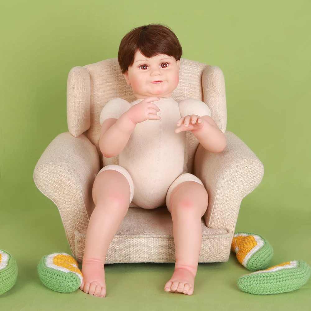 Black New Alive Lifelike Kits Clearance Soft Silicone 24 Inch Fashion Finished Reborn Doll