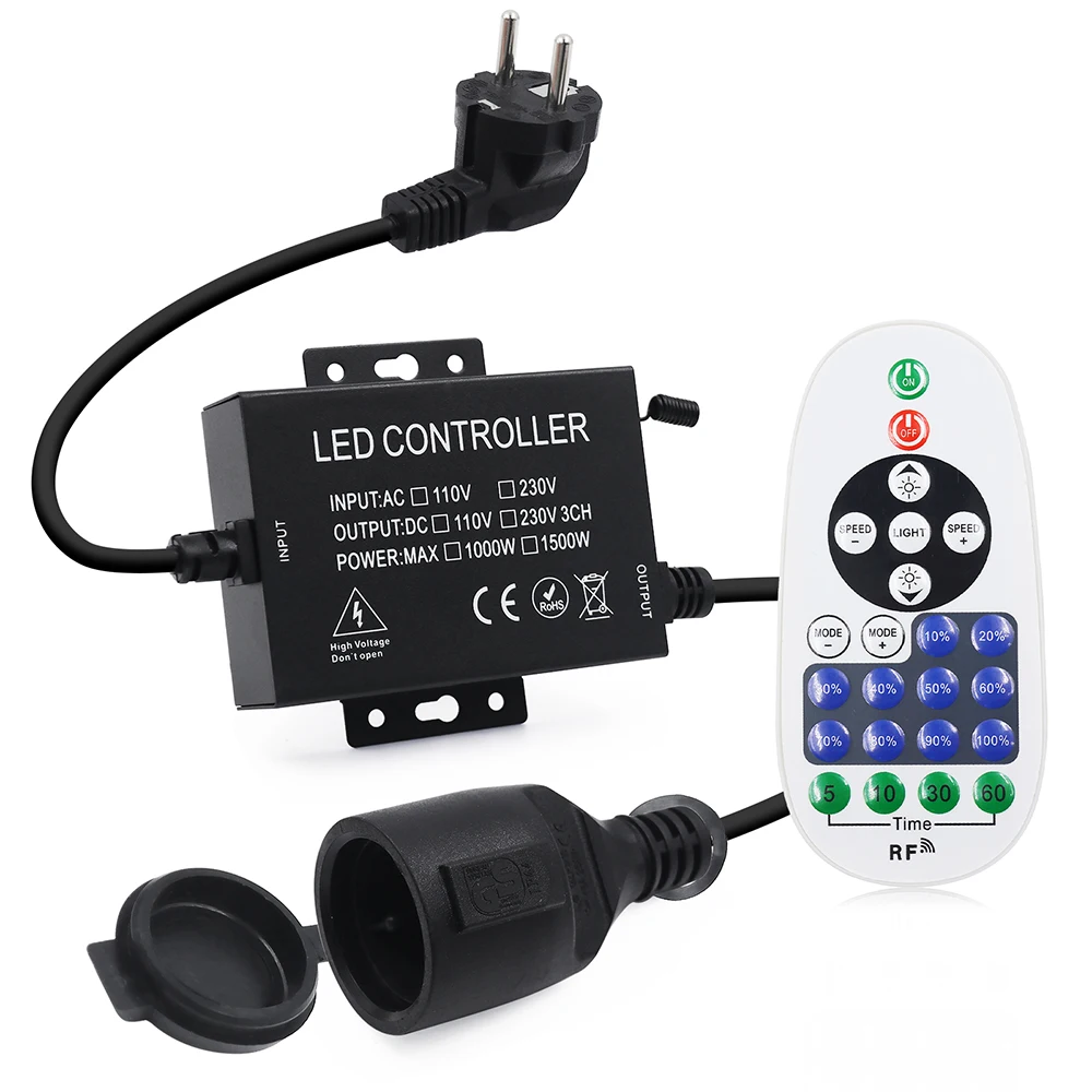 

LED AC 110V 220V 230V 240V Dimmable Controller Adjust Bright 23Keys Remote EU US UK AU Kit for Christmas Party Light String