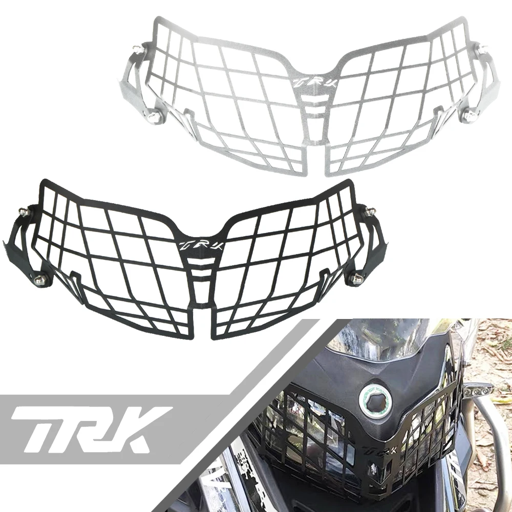 

For Bennlli TRK 502 X TRK502X TRK502 2023 2022 2021 2020 2018 2019 Motorcycle Headlight Head Light Guard Protector Cover Grille