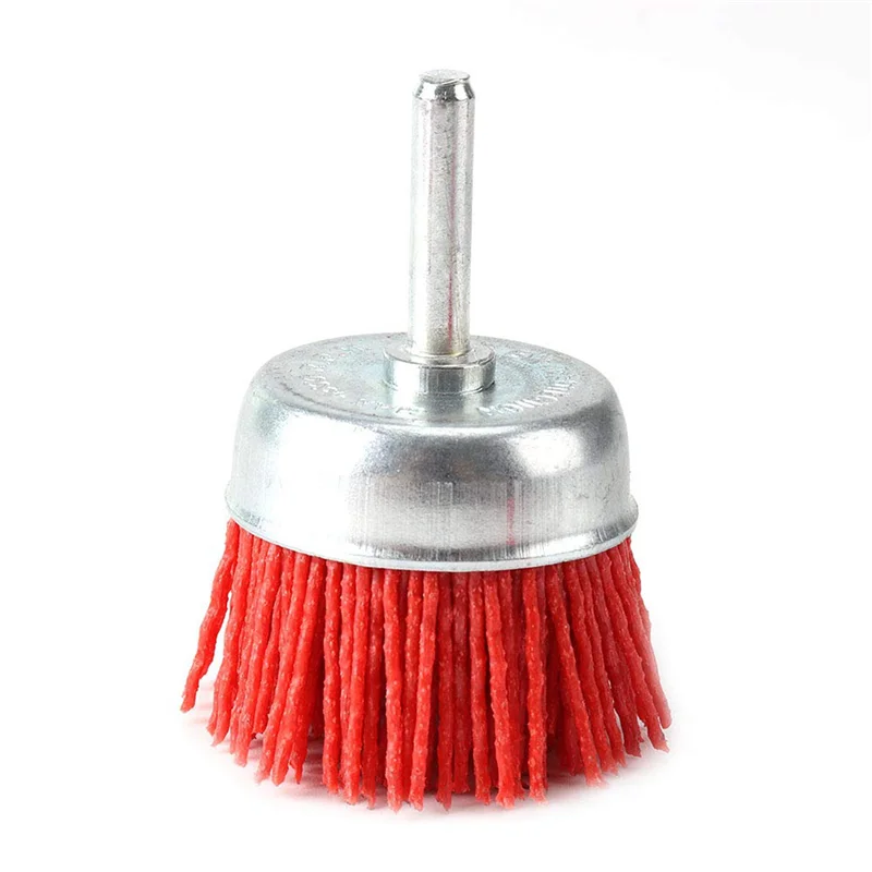 

PZHI-8Pcs Nylon Filament Abrasive Wire Cup Brush Nylon End Brush Kit For Drill Rotary Tool With 1/4 Inch Shank