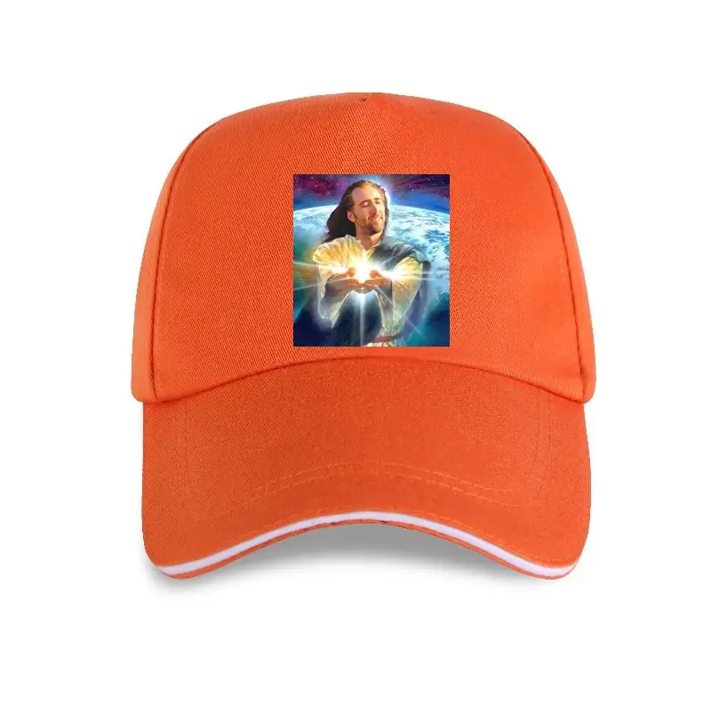 new cap hat  Jesus Cage Men Nicolas Cage Funny Meme Funny Cotton Crew Neck Baseball Cap Harajuku Tops