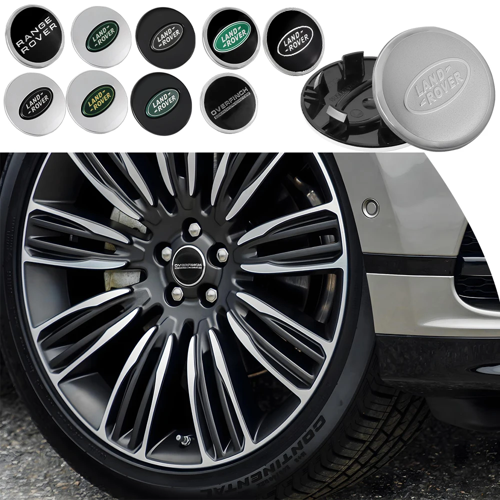 4pcs 62mm Car Styling Car Wheel Center Hub Cap Covers Badge For Land Rover SVR Range Rover Discovery 4 Freelander 2 P250 L320