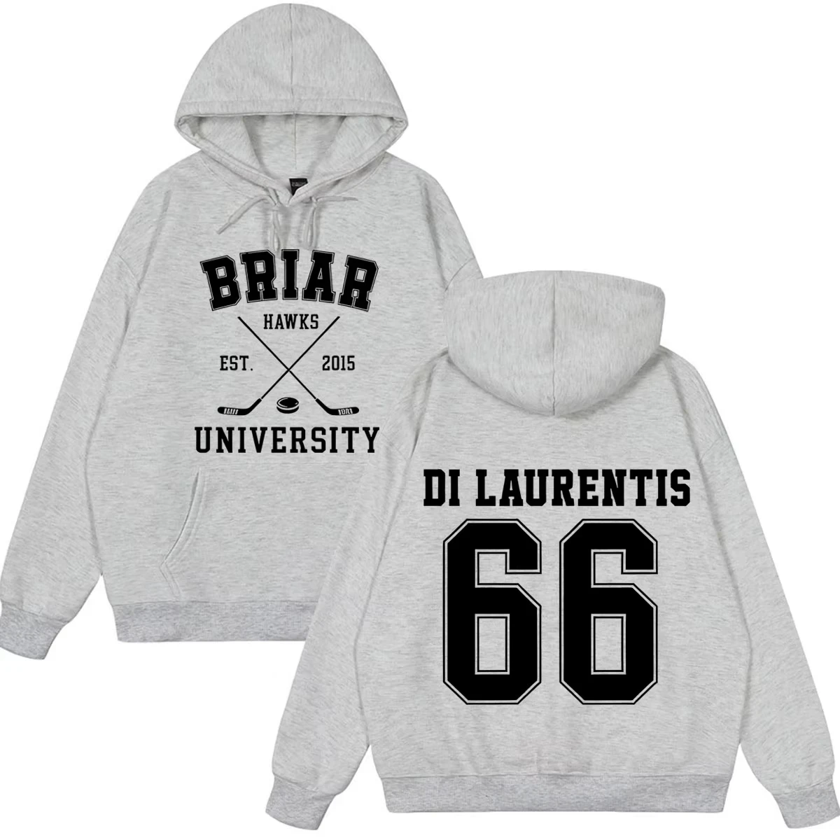 Di Laurentis 66 Off Campus TV-Serie Briar University Hoodie Herren Damen Kleidung Mode Winter Vintage Lässiger Loser Pullover – Detail 10