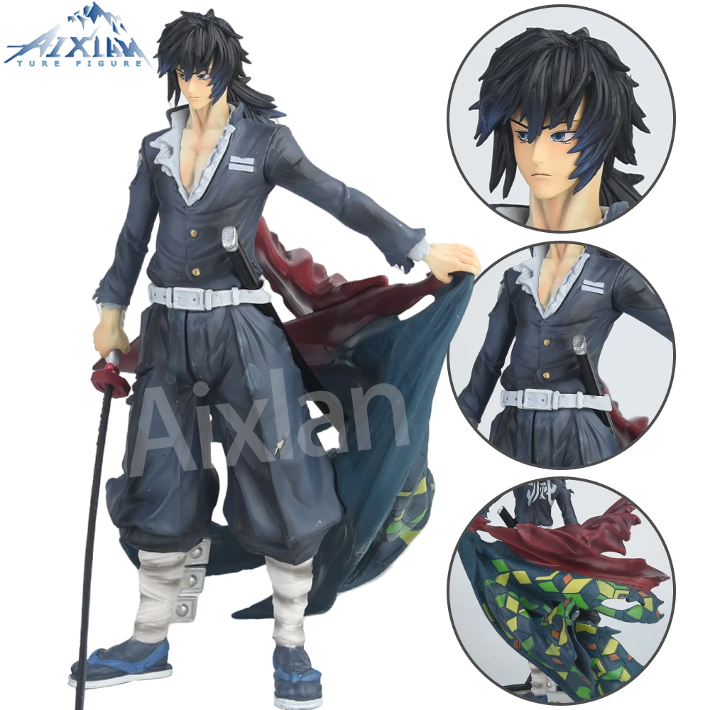 Aixlan 30cm Anime Figure Tomioka Giyuu PVC Action Figure Kamado Tanjirou Figurine Collectible Model Toys Kid Gift