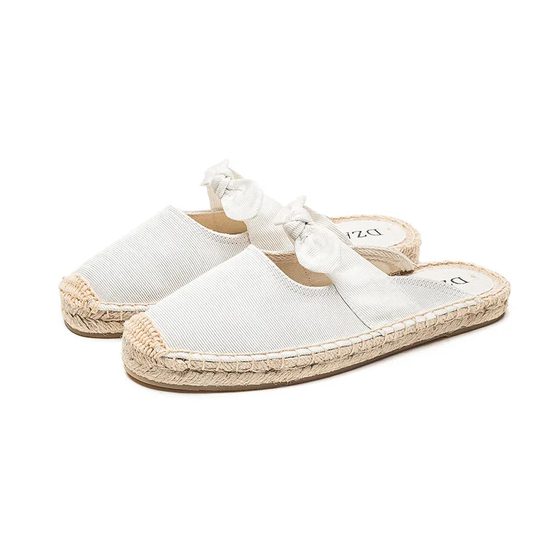 2020 new special rubber solid women espadrilles summer indoor slippers casual canvas shoes lightweight breathable slippers women