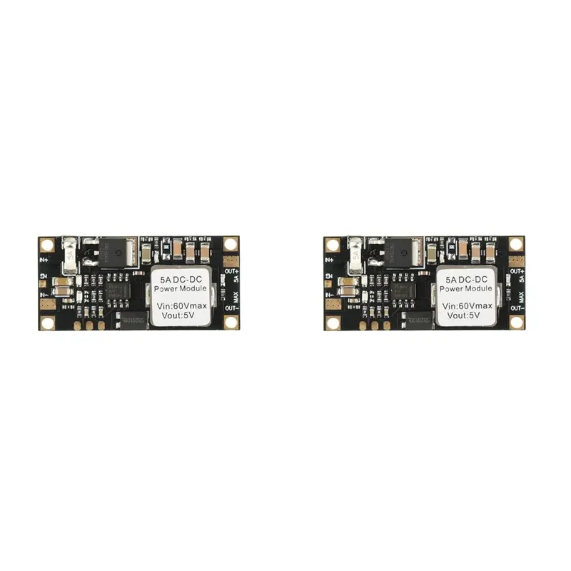 FULL-2X DC-DC 6.5V-60V To 5V Voltage Stabilizing Step-Down Module Mini-Low-Profile Buck Converter Power Supply