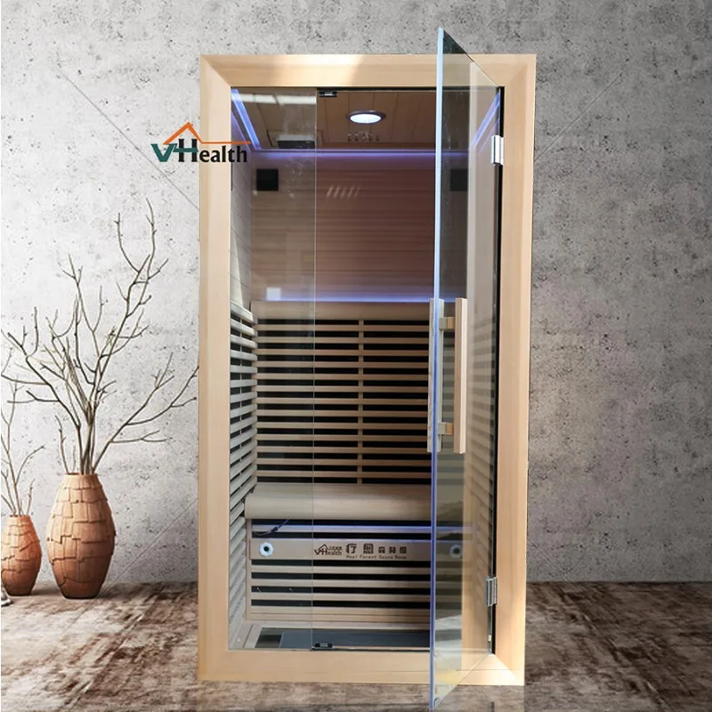 1person Infrared Red Sauna Home Sauna With Intelligent Touch Screen Audio