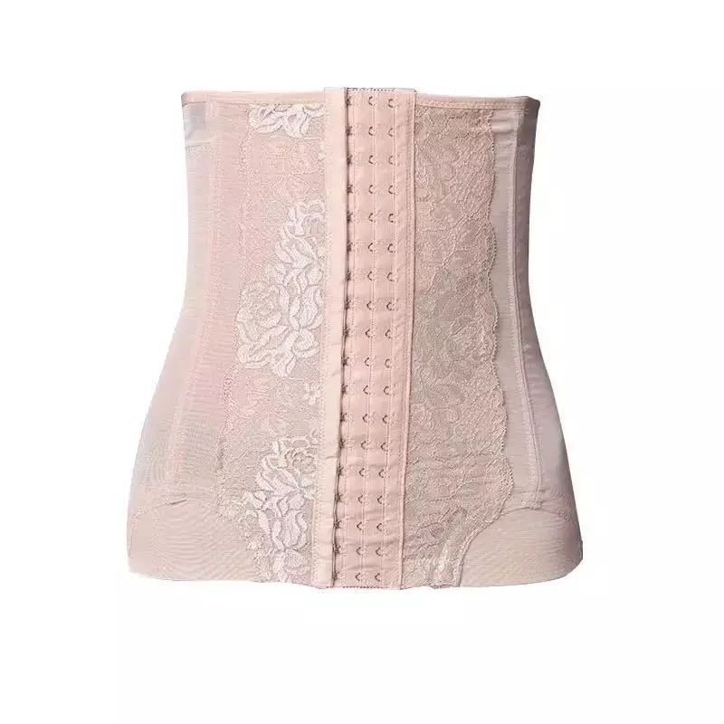 Women\'s lace mesh thin corset postpartum correction abdominal belt shaping waist protection