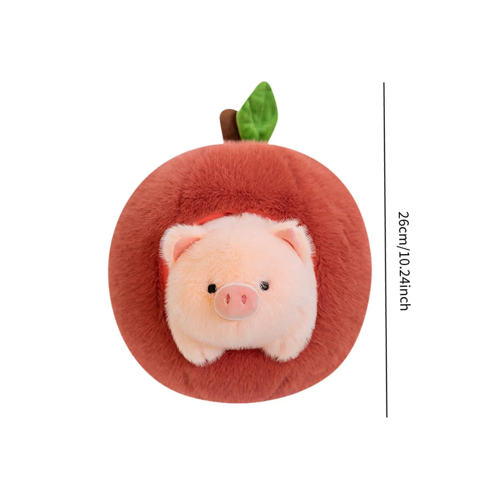 Jouet en peluche overde fruits mignons, poignées de beurre doux, décoration de chambre portable amovible