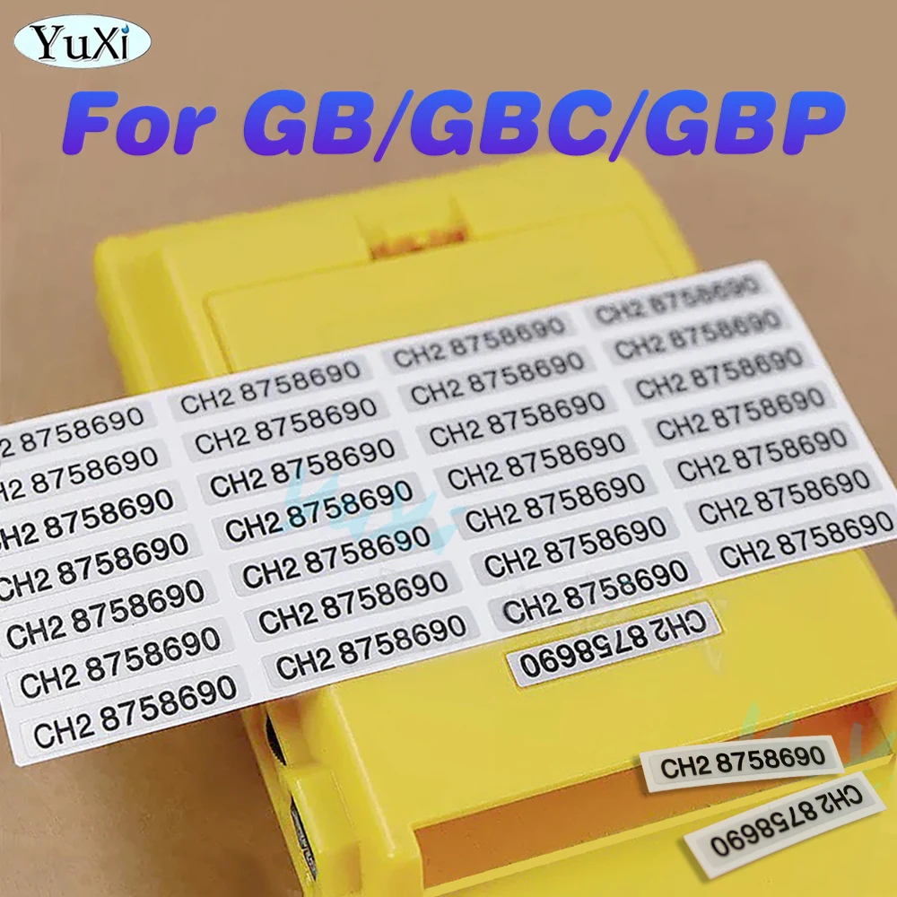 

5Pcs For GB GBC GBP Serial Number Sticker Back Shell Label For Nintend GameBoy Colors Pocket Game Console Replacement Part