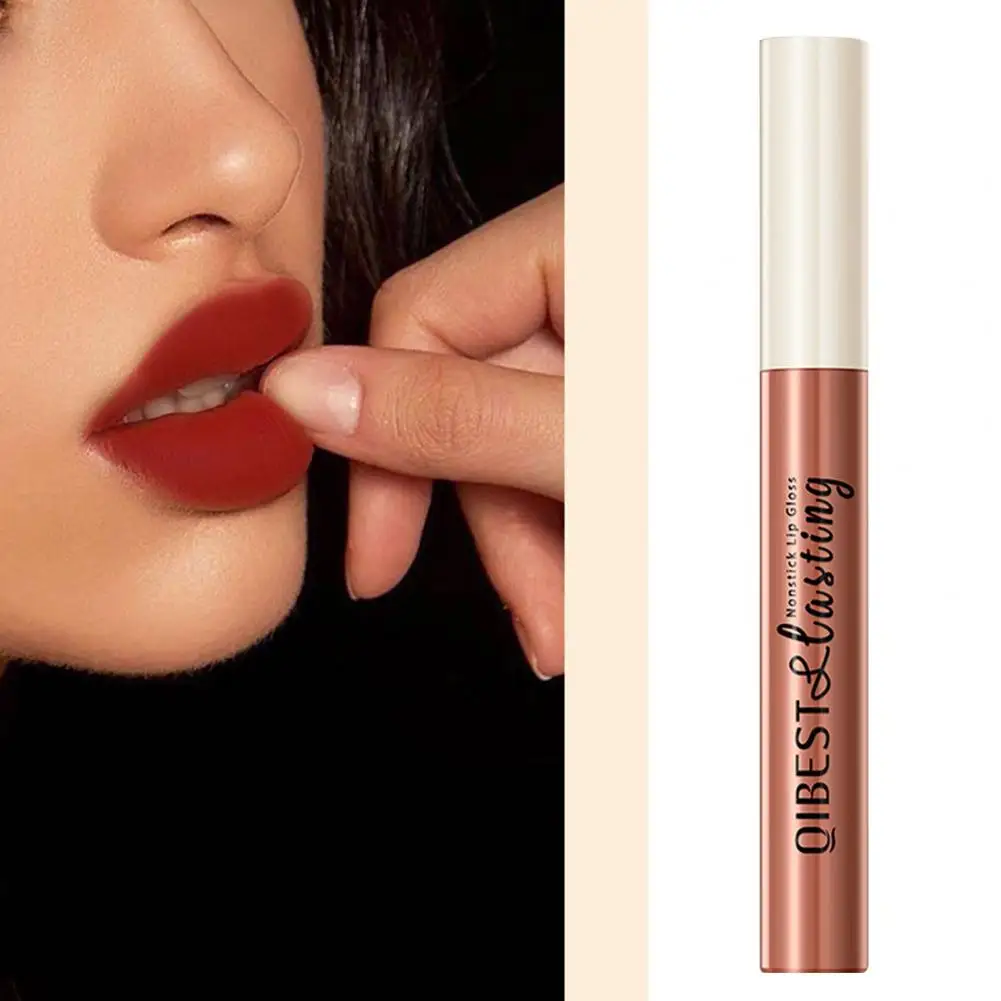 Vrouwen Lipgloss Smudge-Proof Lipgloss Sterk Gepigmenteerde Fluweel Matte Lipgloss Langdurige Waterdichte Vlekbestendig Voor Vrouwen