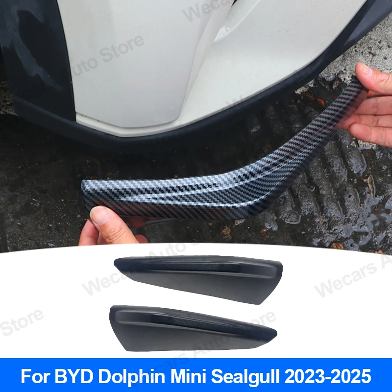 

For BYD Seagull Dolphin Mini 2023-2025 Front Bumper Corner Protector Guard Anti-scratch Bumper Side Corner Trim Car Accessories