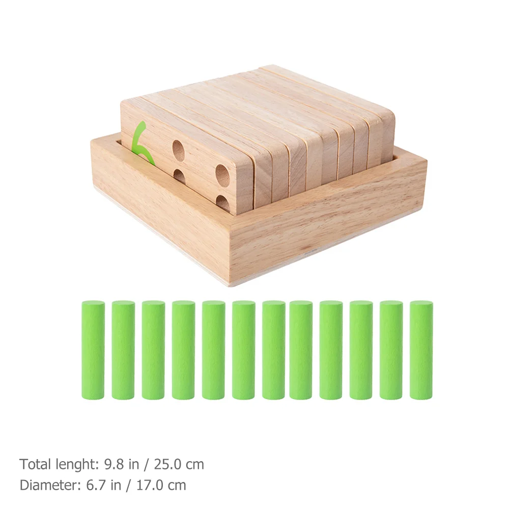 Mathematics Enlightenment Cognitive Toys Children Kids Learning Wooden Plaything Number Toddler