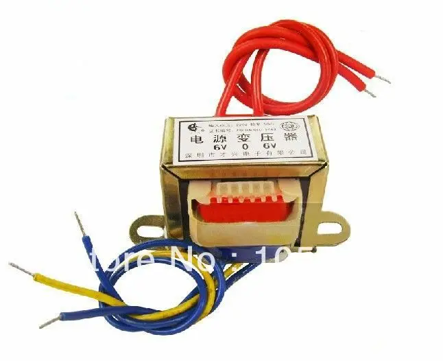 25W EI Ferrite Core Input 220V 50Hz Vertical Mount Electric Power Transformer Output Voltage