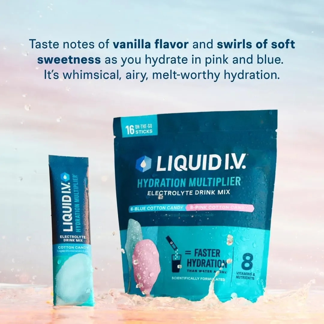 

Hydration Multiplier - Cotton Candy | Electrolyte Powder Drink Mix - Support Energy, Boost Endurance, Mental Focus, Electrolyte