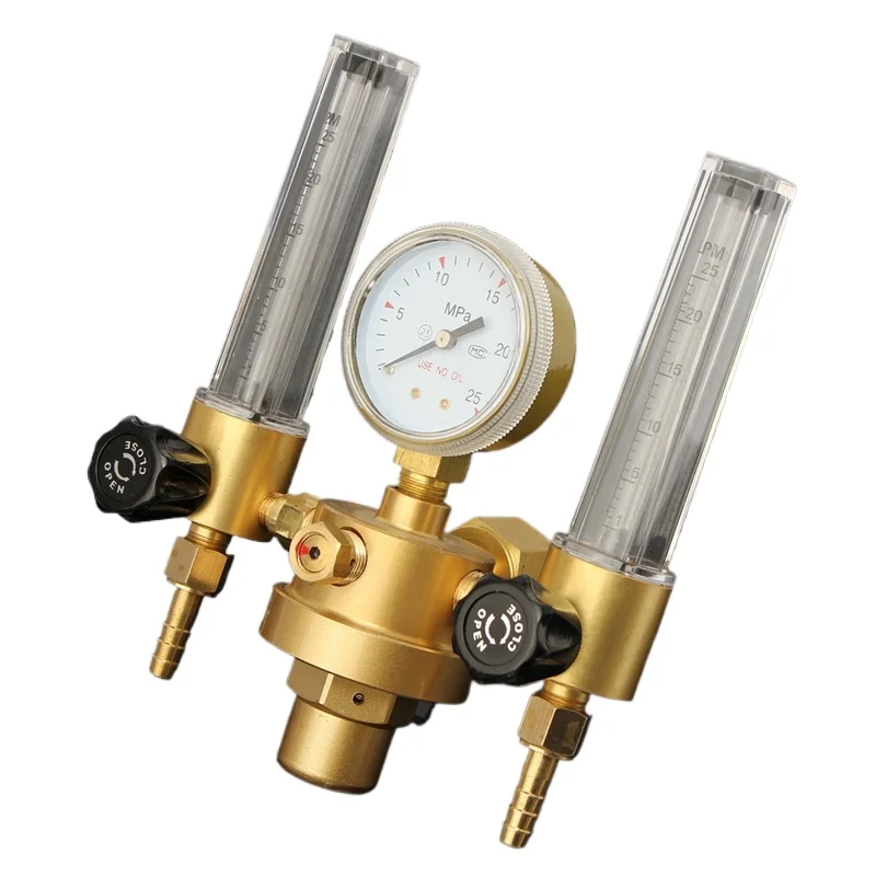 CO2 Argon  Gauge Pressure Regulator Mig Tig Flow Meter Control Valve Welding Gas Double Tube Bubble Counter Aquarium Flowmeter