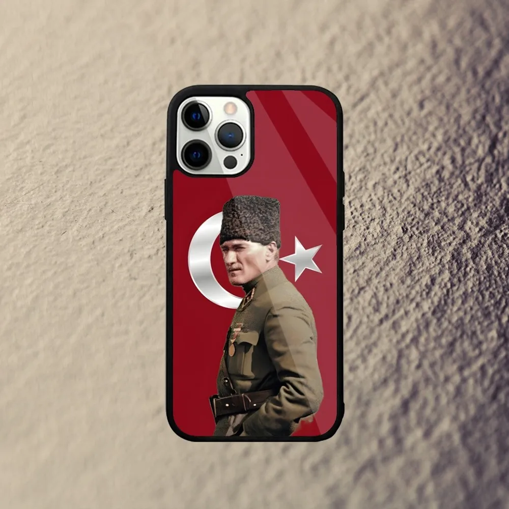 Turkey Mustafa Kemal Ataturk Phone Case For iPhone 16,15,14,13,12,11,Plus,Pro,Max Mini Magsafe Magnetic Wireless Charging