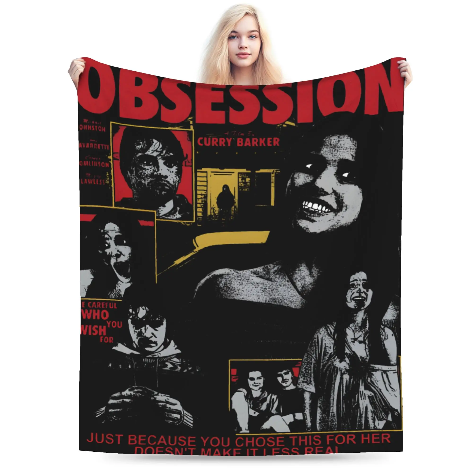 Obsession 2026 Horror Movie Blanket  Flannel Awesome Warm Throw Blankets for Home Summer