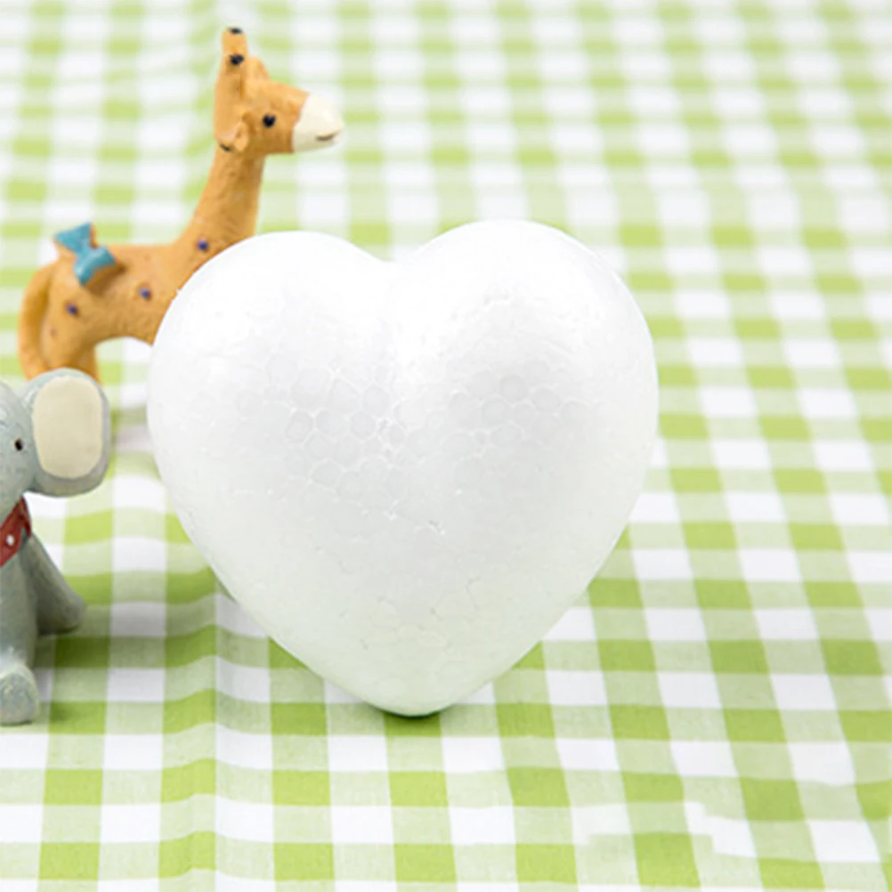 

50pcs 2.6Cm Foam Ball Craft Materials White Heart Hanging Decorations For Diy Wedding Party Home Bar Hotel Ornament