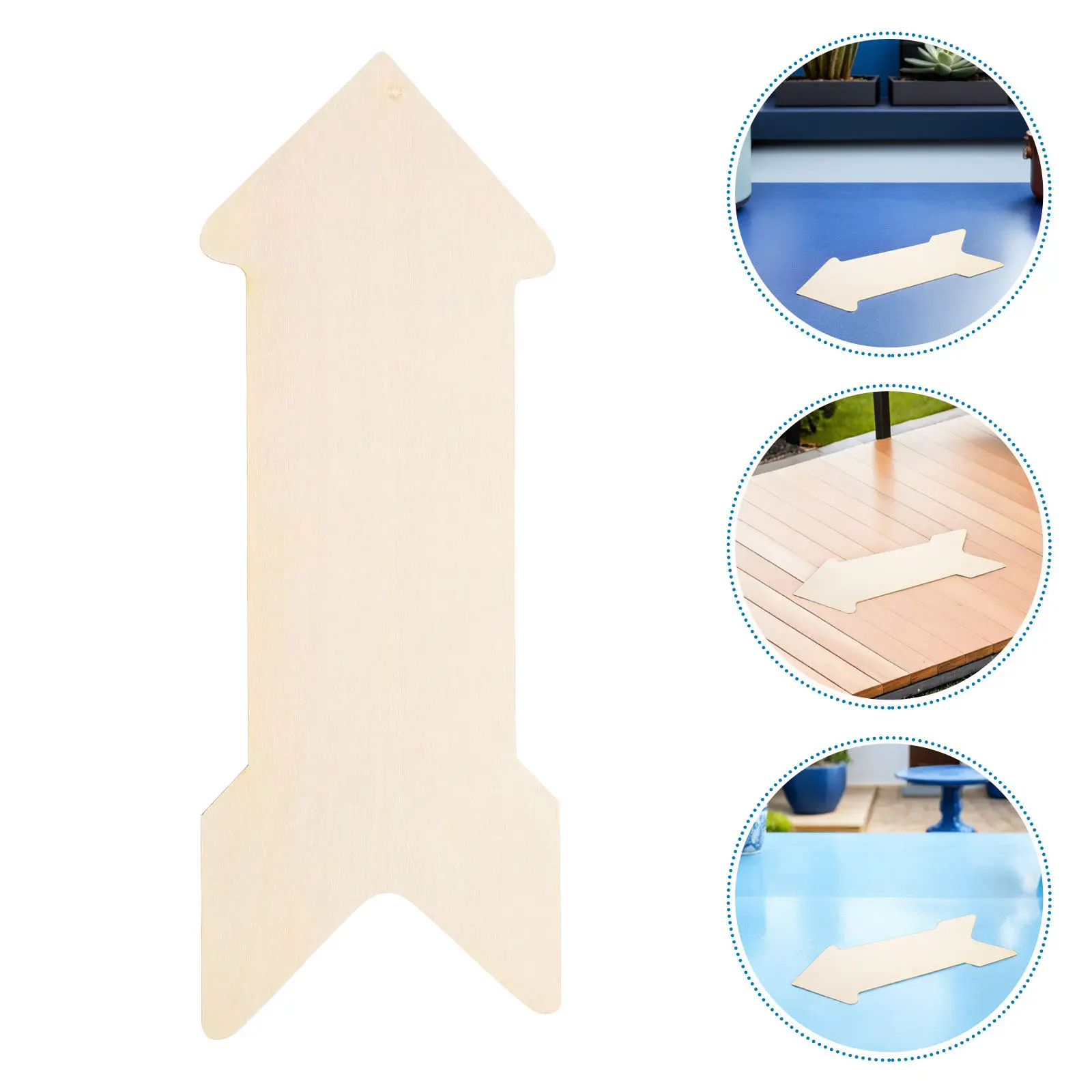 8Pcs Blank Arrow Shape Wood Slices DIY Craft Project Pieces for Vintage Wedding Rustic Home Decor Sign Making Blank Wood Arrows