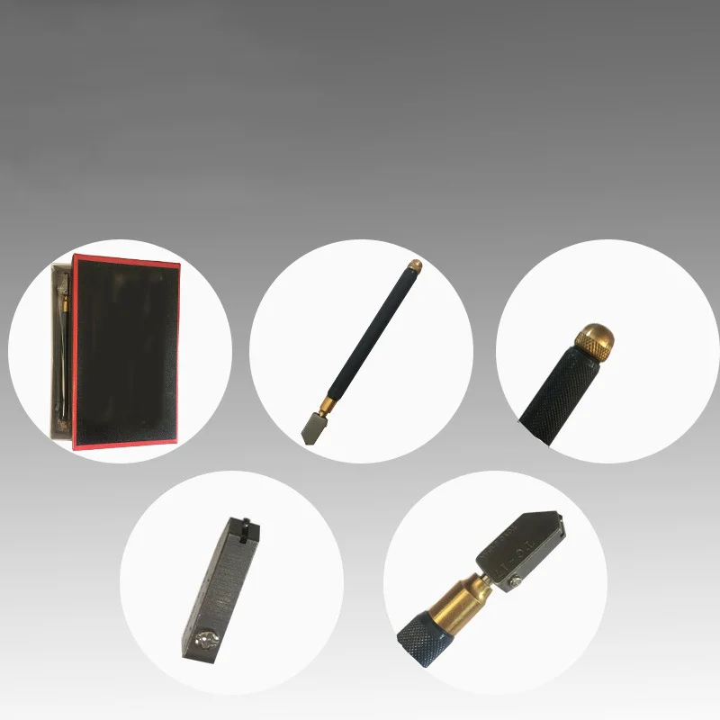 Professional TC-17 Glass Cutting Wheel Tool - Toyo-Type Metal Handle Hand Cutter for Glass & Ceramic Tile Cutting