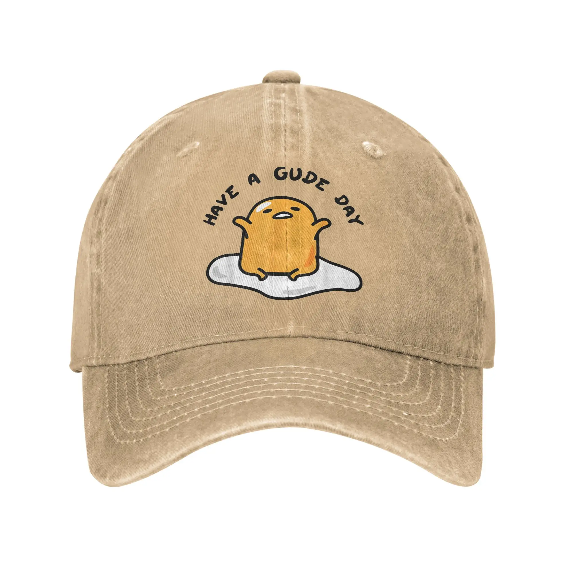 

Gudetama Have a Gude day, повседневная бейсболка для женщин и мужчин, летняя шляпа дальнобойщика, модные дропшиппинг, бейсболки