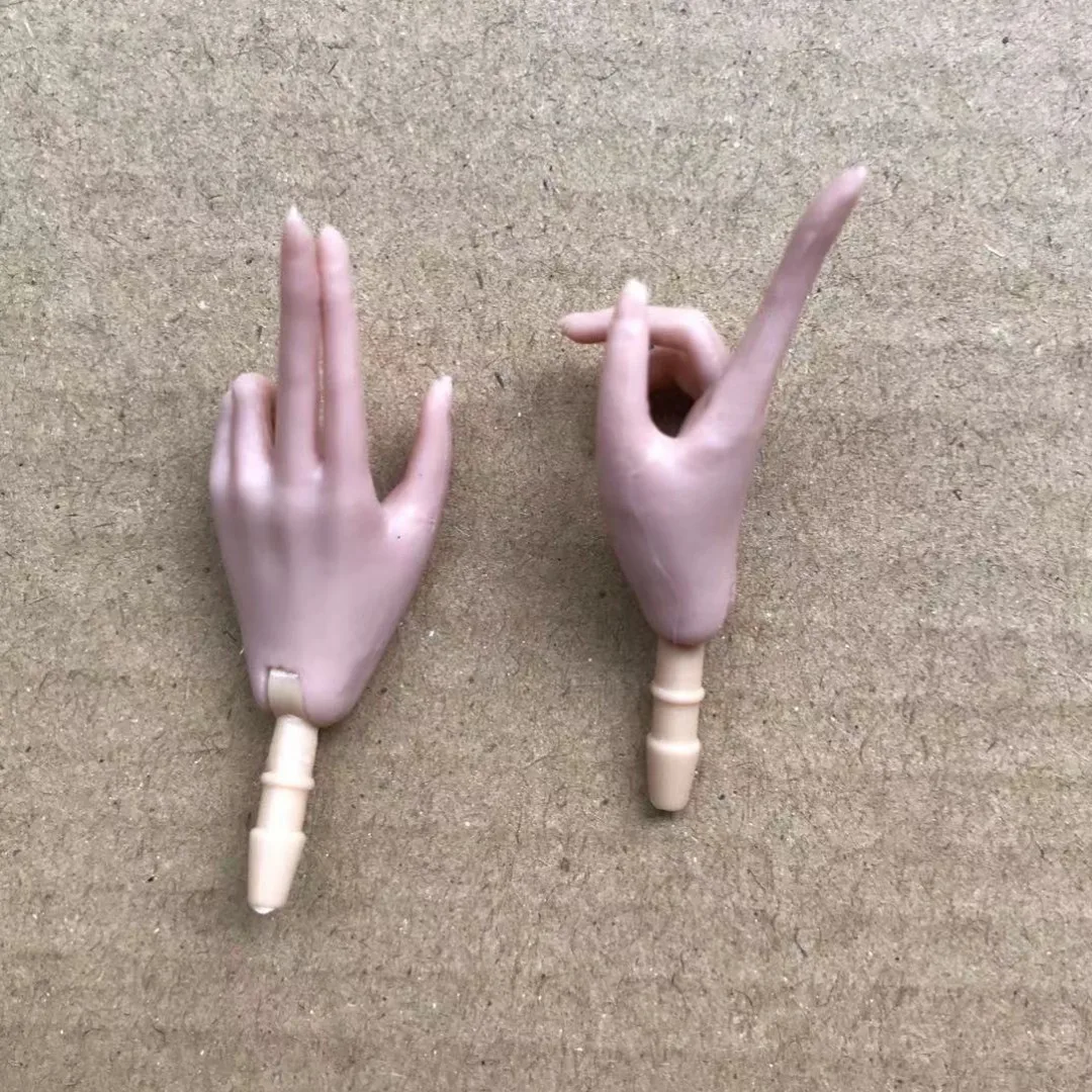 Universal 1/6 Puppe Hände DIY Puppe Dekore Mode Geste Puppe Hände Füße Zubehör Weiß Beige Farbe Puppe Teile Mädchen Geschenke spielzeug – Detail 11