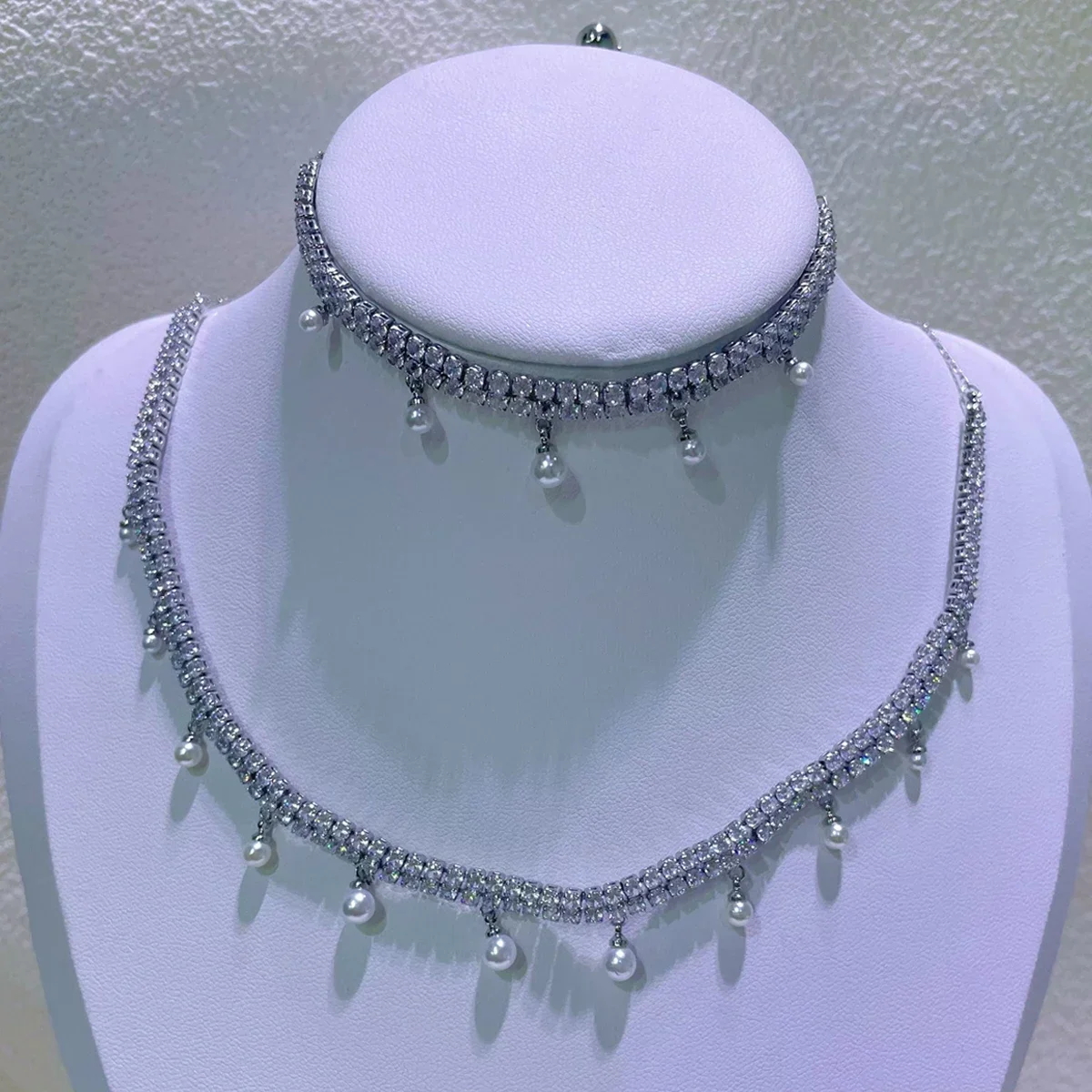 NONE Hochzeitsschmuck-Set Silber 10