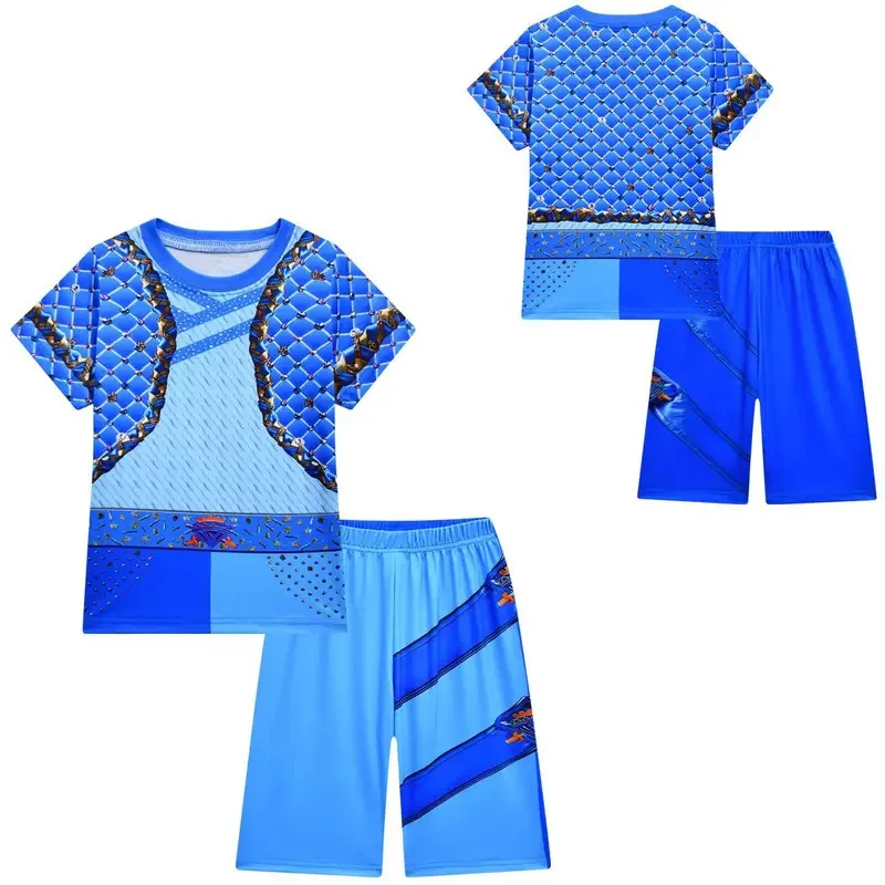 zz04zz12 الكفريات تأثيري ملابس الاطفال تمويه الأحمر أو كلوي الدعاوى الأطفال طفل بنين بنات هالوين كرنفال تي شيرت + السراويل