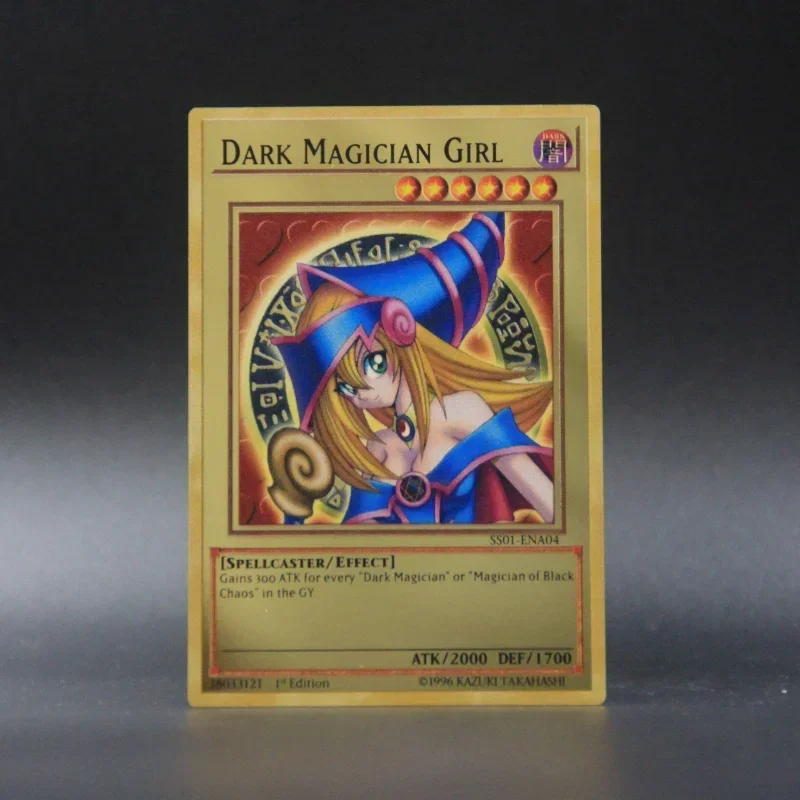 Yugioh Golden Metal Cards Yu-Gi-Oh Alloy Collection Card Blue Eyes Dark Magicial Obelisk Slifer Ra Kids Christmas Birthday Gifts