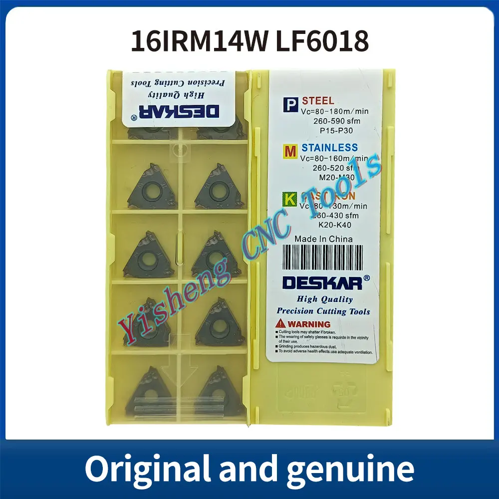 DESKAR 100% Originale 16IRM11W 16IRM14W LF6018 LF6118 Utensile da taglio CNC filettatura indicizzabile inserto in metallo duro