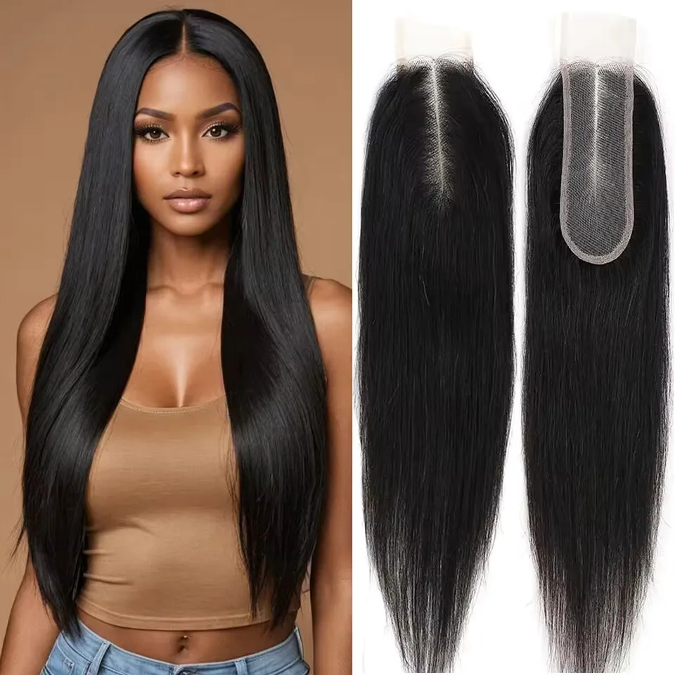 

Brazilian Straight 2×6 Lace Closure Human Hair Body Wave 2x6 Transparent Lace Closure Natural Pre Plucked for Black Women