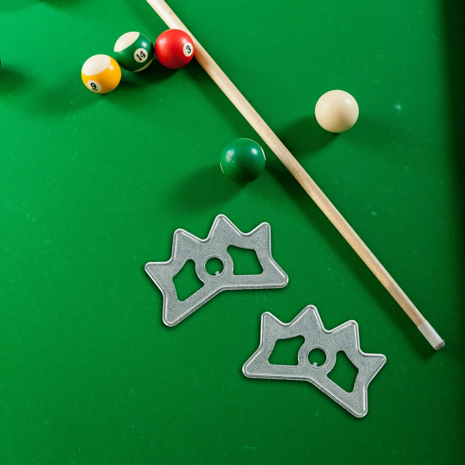 

2 Pcs Billiards Cue Stick Bridge Metal Rack Sports Stand Anti Rust Long Use Pool Cue Rests Snooker Accessories Portable Sliding