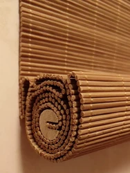 Chinese Zen Bamboo Roller Blinds, Antiqued Blackout, Window Lifting Curtain, Tea Room, Villa,
