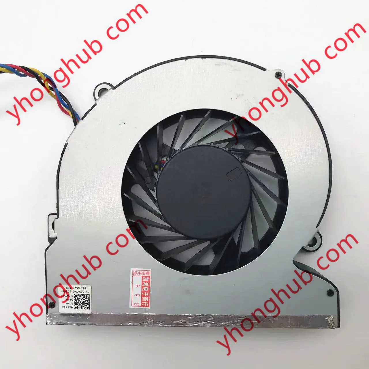 SUNON 03WY43 3WY43-A00 EFB0201S1-C010-S99 DC 12V 5.28W 4-wire Server Cooling Fan