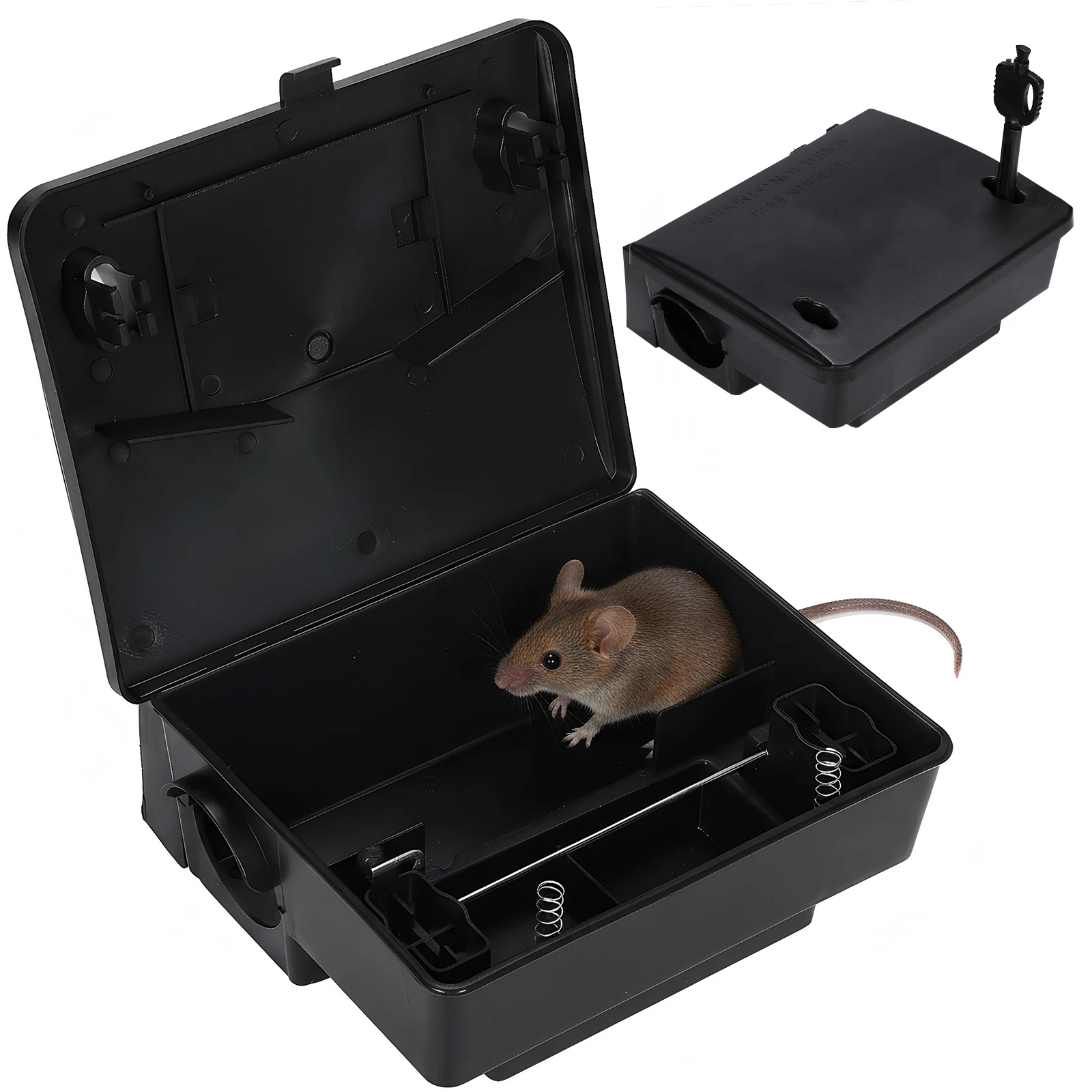 

36 Packs Mouse Bait Station Mice Box with Key Reusable Rodent Trap Bait Box for Keeping Pets and Children Safe