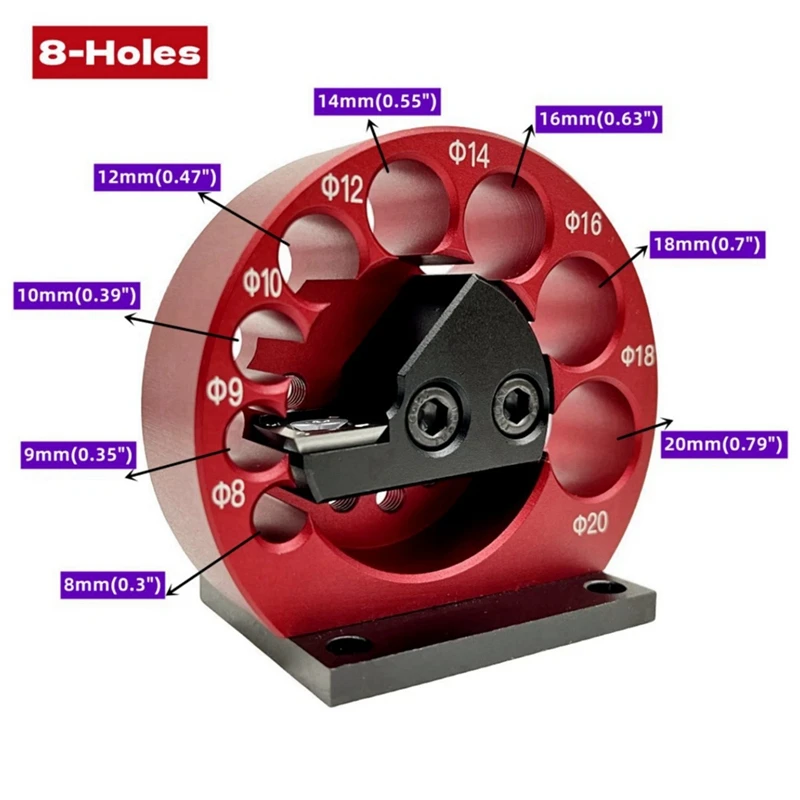 8-Hole Pin Making Fixture Kit Woodworking Electric Drilling And Milling Pin Tool 8Mm-20Mm