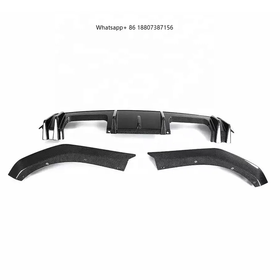 

3D Style Real Carbon Fiber Rear Diffuser With Splitter forBMW G80 M3 G82 M4 2021+Rear Bumper Lip Bodykit