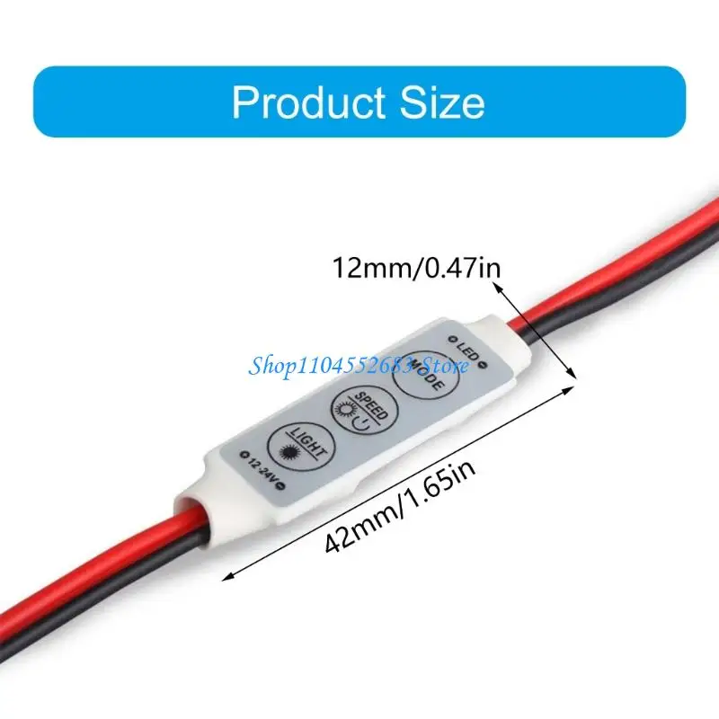 y6gd وحدة تحكم الإضاءة y6gd 3 عمليات زر 8 أنواع مسبقات تصميم الحجم ل 12 24 فولت أنظمة LED