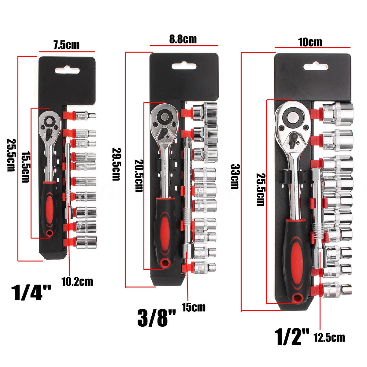 مجموعة أدوات مقبس مفتاح الربط بسقاطة 12 في 1 لصيانة وإصلاح المركبات المتينة ومجموعة مقابس مفتاح الربط