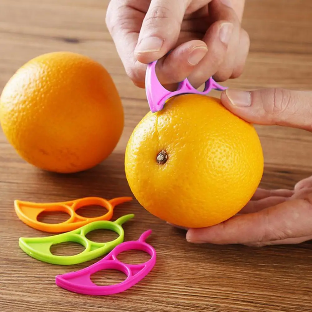 Fruit Orange Citrus Peeler Plastic Fruit Slicer Portable Manual Peeling Potatoes Zesters Easy To Use Tools Kitchen Accessories