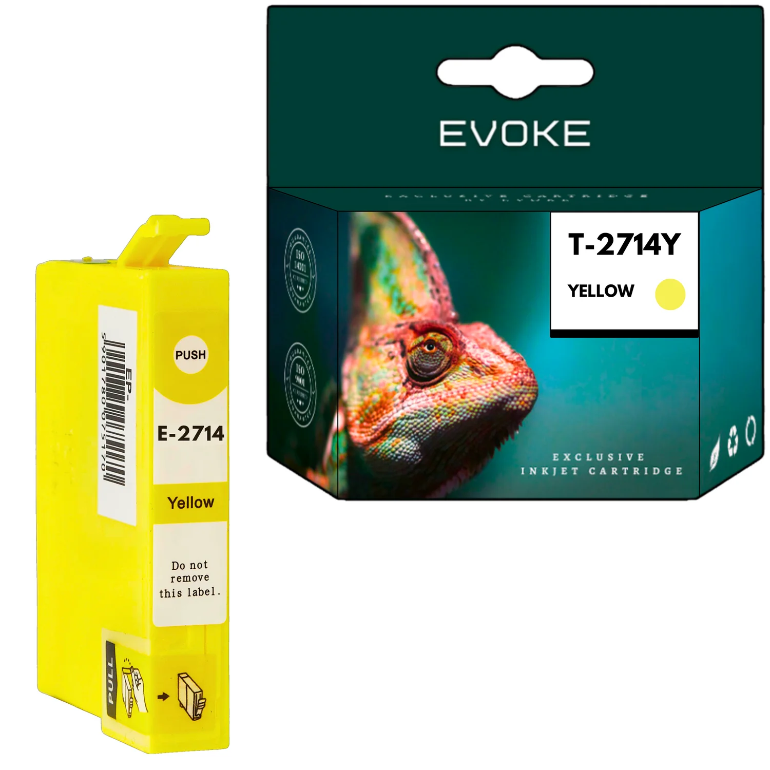 Evoke Compatibele Inkt voor Epson T2714 2714 C13T27144010 Geel 15 ml 1580 Stron Workforce Wf-3620Dwf Wf-3640Dtwf Wf-7110Dtw Wf-7610Dwf Wf-7620Dtwf