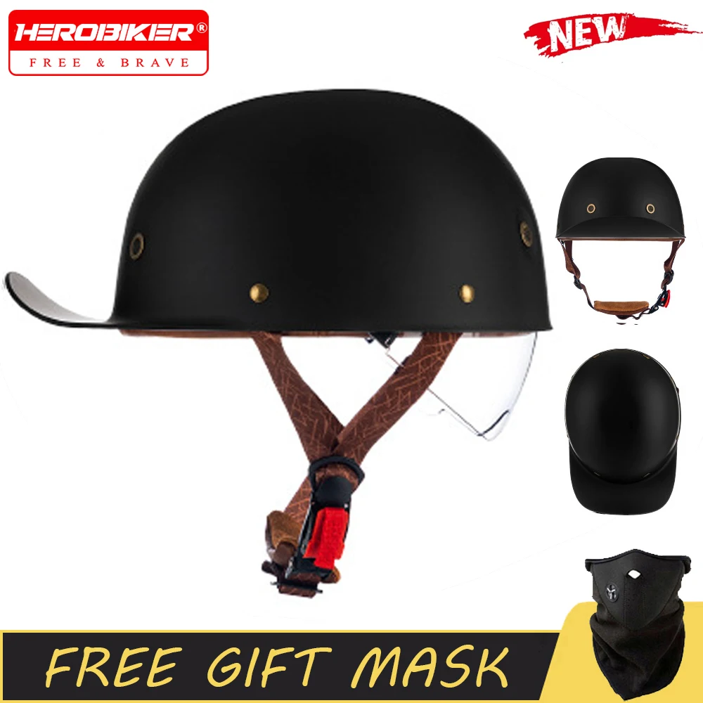 

New Motorcycle Helmet Summer Breathable Motorbike Riding Helmet Outdoor Wear-resistant And Anti Fall Motorcycle Half Helmet