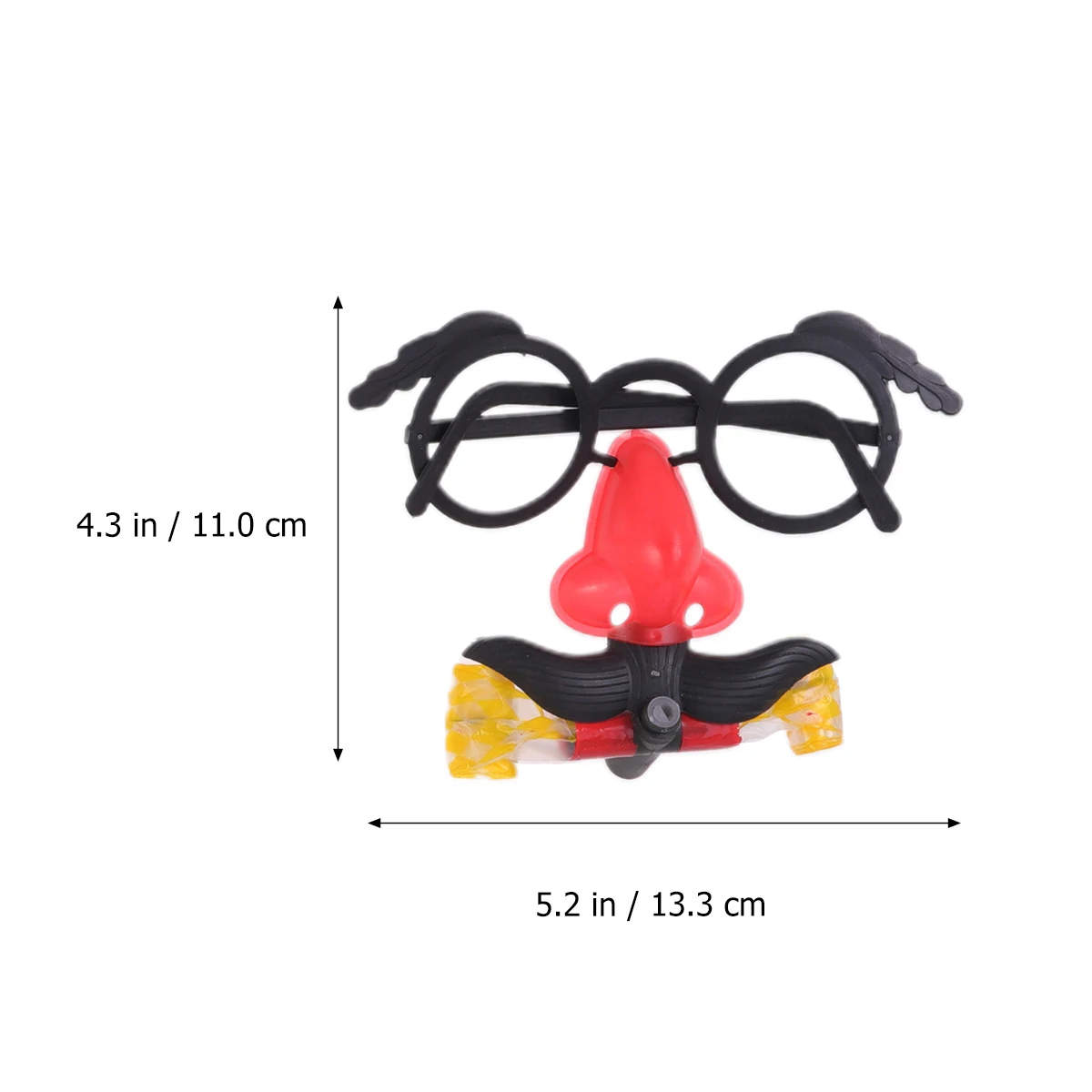 

10 Pcs Big Nose Glasses Whistles Eyeglasses Blowing Dragon Cartoon Cheer Blowout