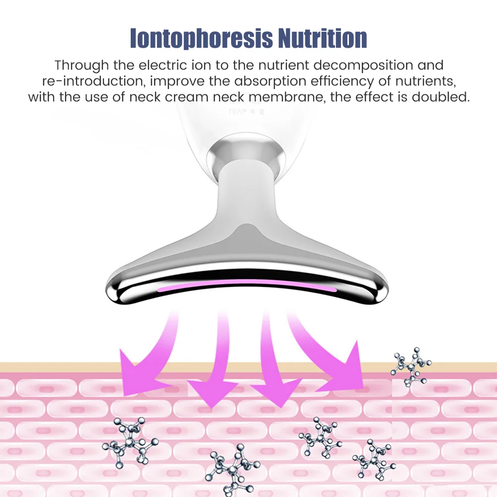Masseur de visage et de cou, Lifting et raffermissement domestique, Introduction électrique du visage, Lifting et raffermissement, Massage de beauté, outils de soins du visage